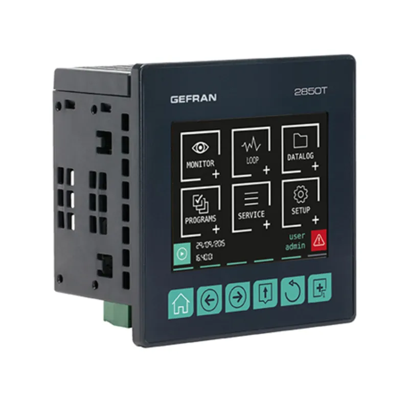 2850T Up to 8 PID loops Controller Programmer and Recorder, 3.5” graphic touch interface