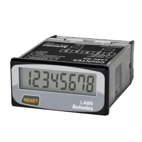 Contador LCD Indicador tamanho DIN W48XH24mm Série LA8N - Série LA8N