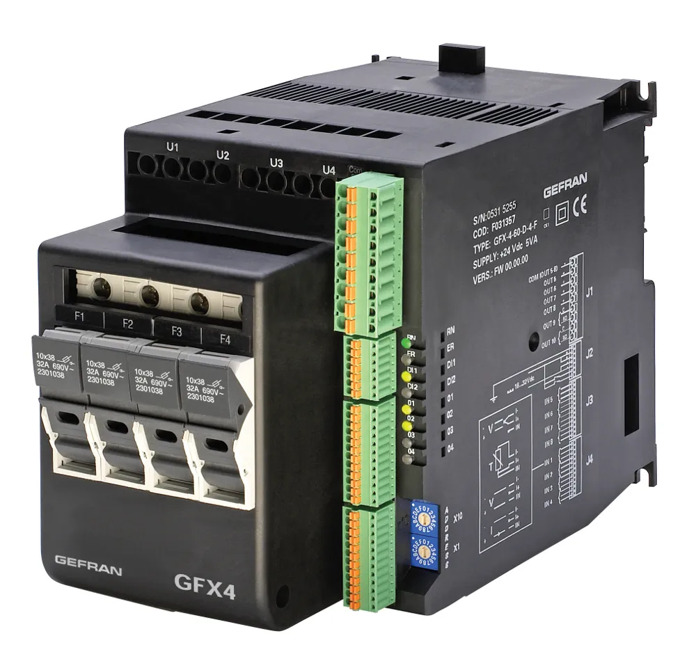 GFX4 Controlador de potência de 4 zonas PID, máx. 80KW - GFX4